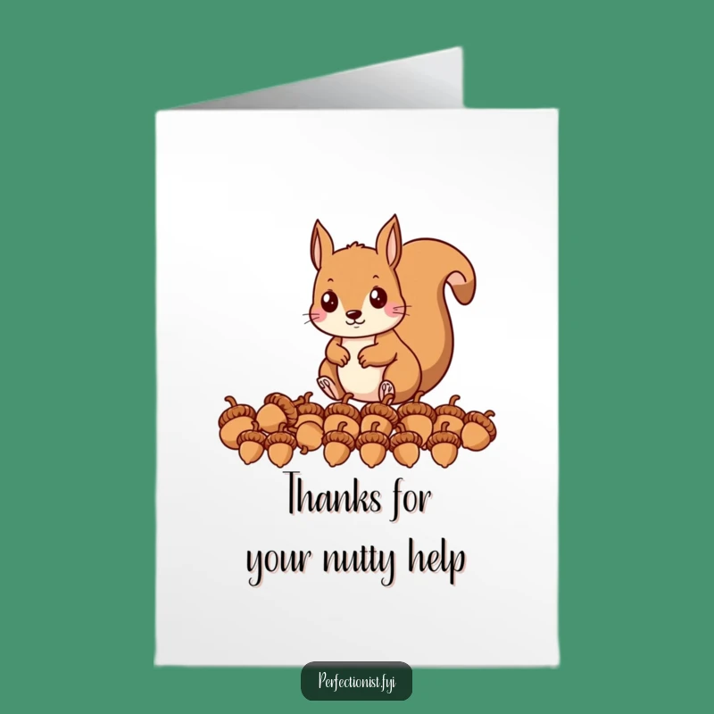 Free Printable Thank You Card: Funny Squirrel's Precise Gratitude - Downloadable Gift!