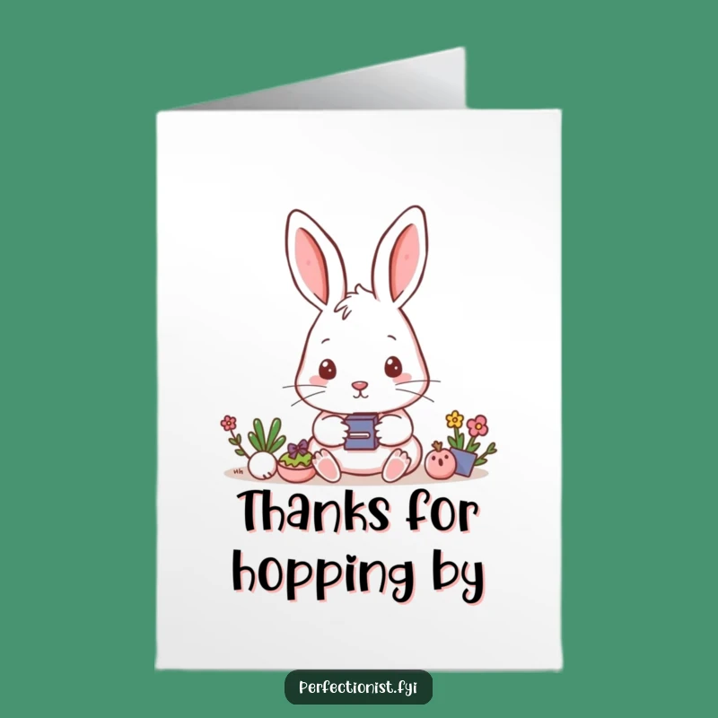 Free Printable Thank You Card: Rabbit's Alignment - Gratitude Downloadable Humor