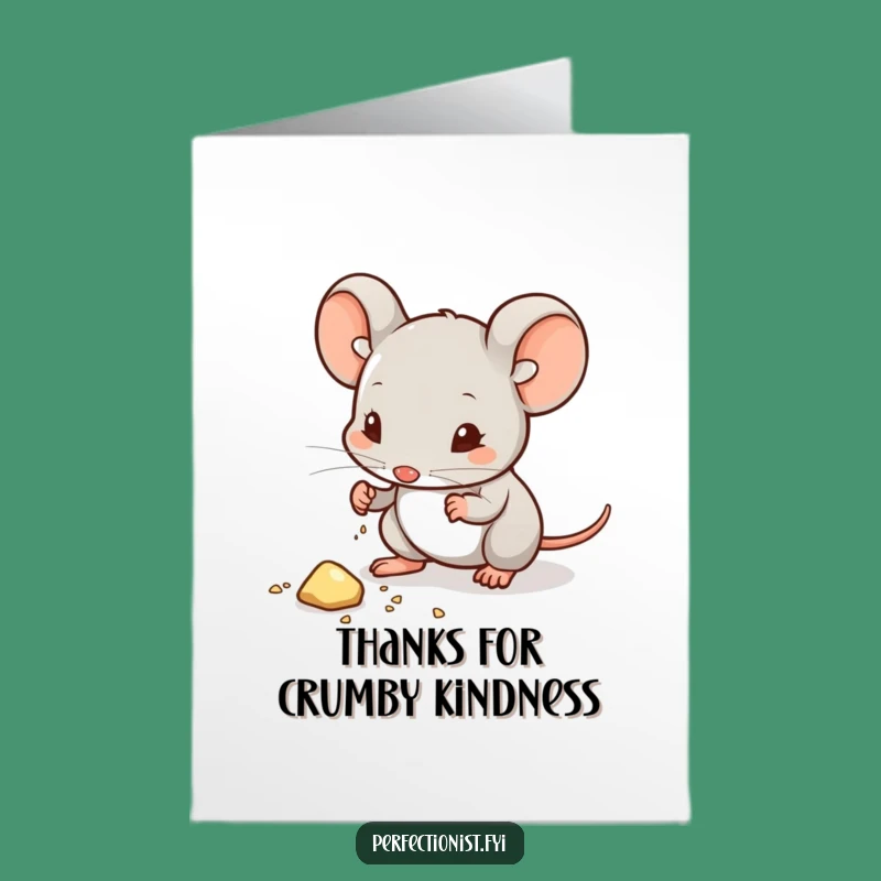 Charming Free Printable Mouse Thank You Card: Detailed Downloadable DIY Gift