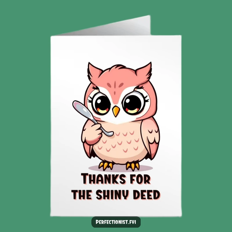 Free Printable Thank You Card: Funny Owl Gratitude - Gleaming Downloadable Gift!