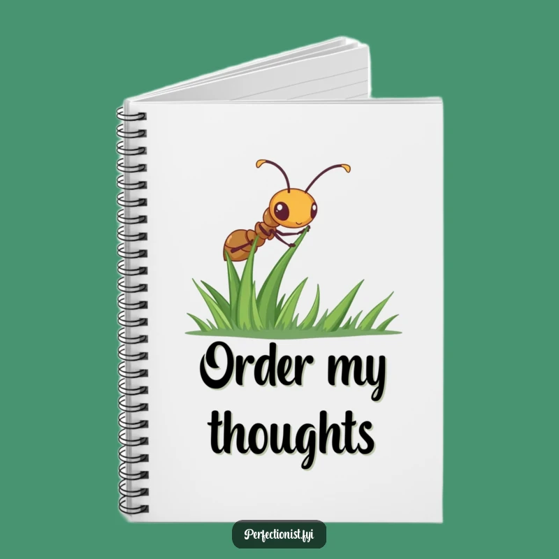 Funny Ant Notebook: Diligent Grass Straightener, Perfect For Organized Notes