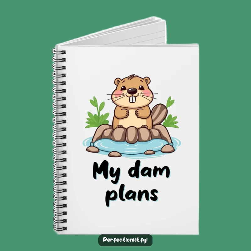 Funny Beaver Notebook: Symmetrical Dam Builder, Perfect For Organized Notes