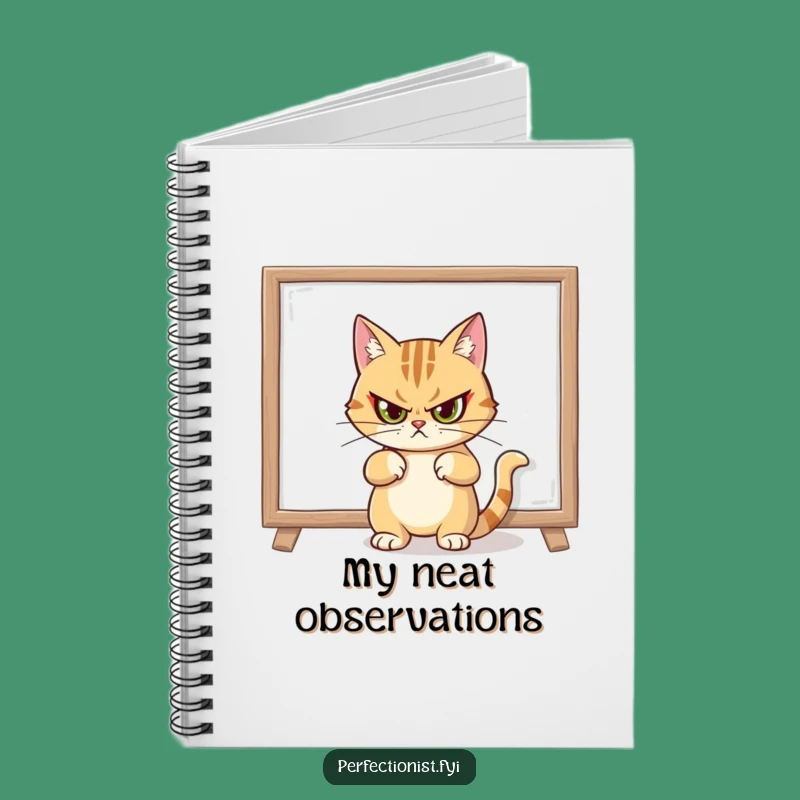 Funny Cat Decorator Notebook, Journal for Perfect Ideas