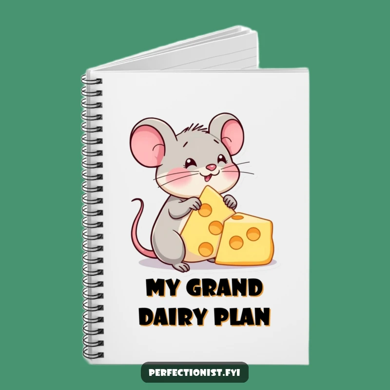 Funny Cheese Mouse Notebook - Jot Down Your Cheesy Ideas
