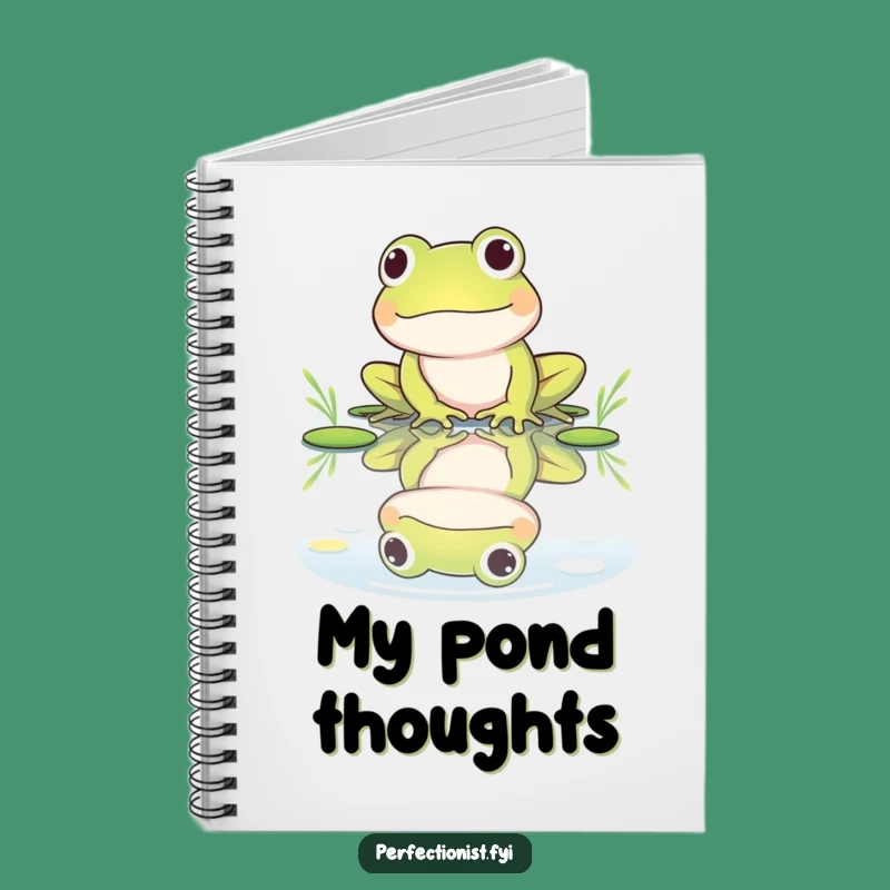 Funny Frog Reflection Notebook - Jot Down Your Best Self Hilariously