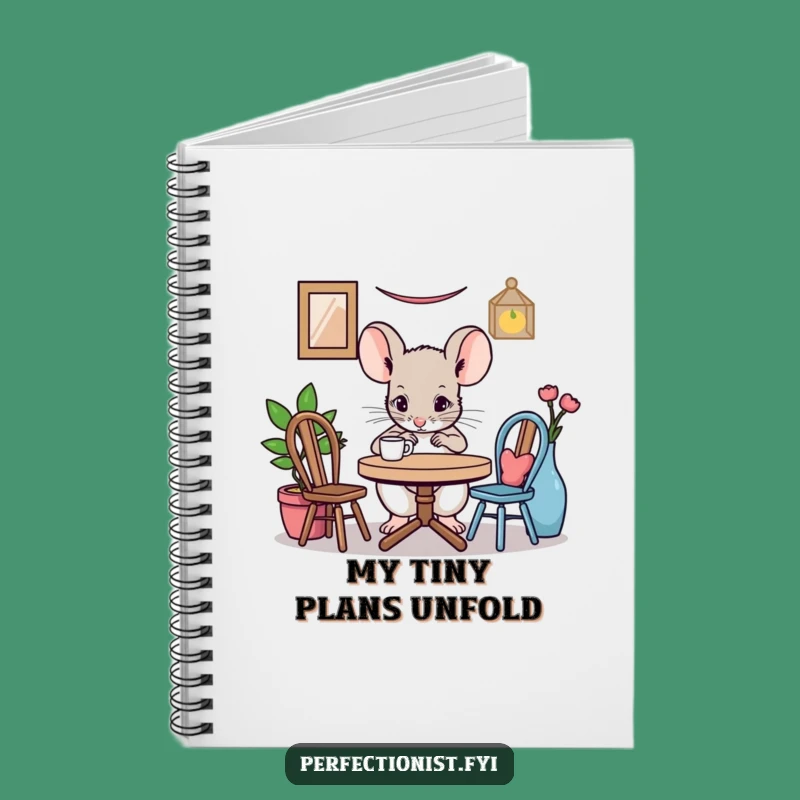 Funny Mouse Notebook - Jot Down Ideas with Miniature Focus!