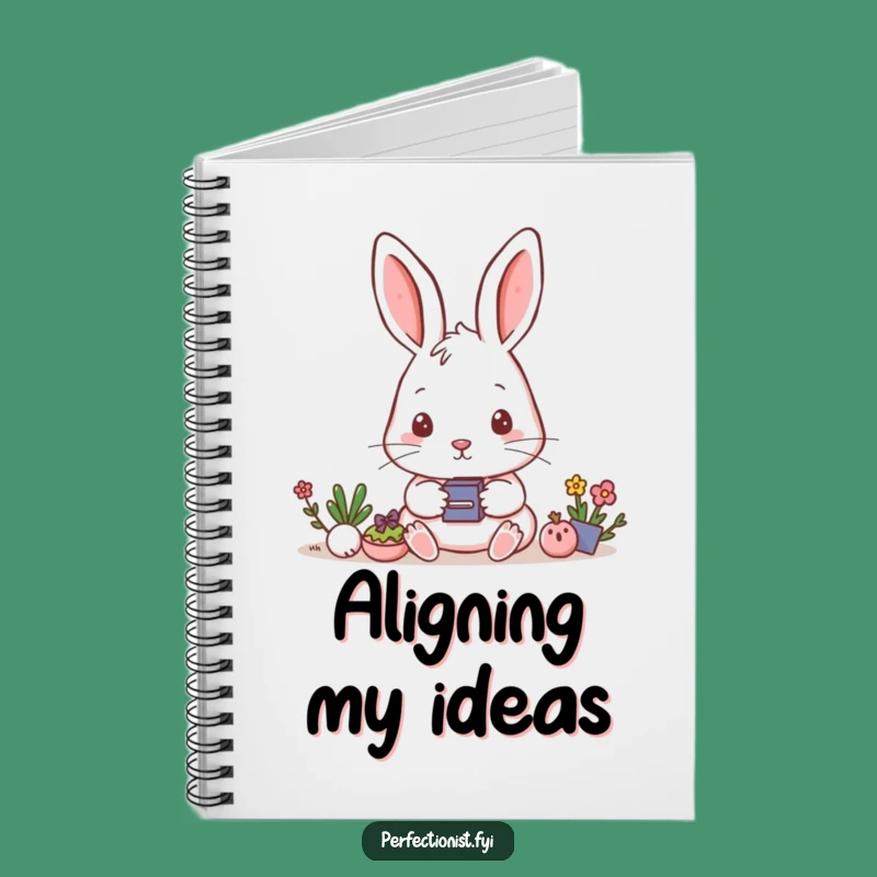 Funny Rabbit Aligning Notebook: For Your Focused Notes, Perfect Funny Gift