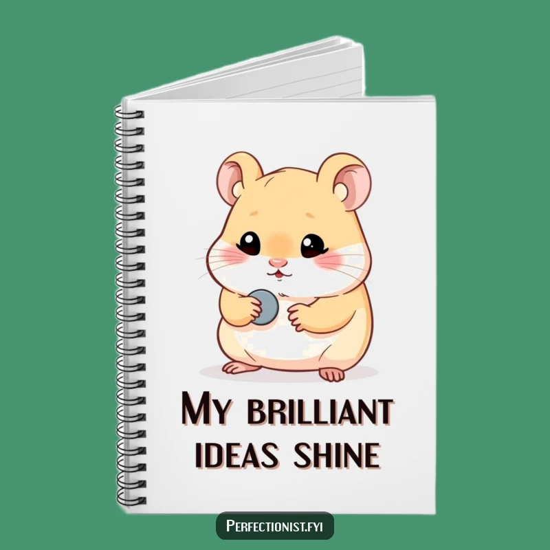Funny Hamster Notebook - Jot Down Ideas with Polished Focus!