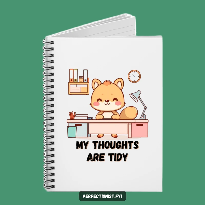 Funny Organized Desk Animal Notebook: Jot Down Tidy Thoughts, Perfect Funny Gift
