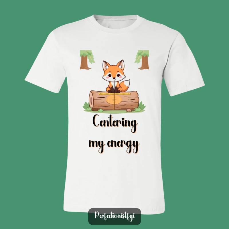 Funny Fox Measuring T-Shirt: The Precise Woodland Surveyor Makes a Hilarious Funny Gift