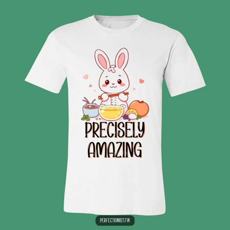 Funny Kawaii Rabbit T-Shirt: Accurate Baker Rabbit, Precise Funny Gift