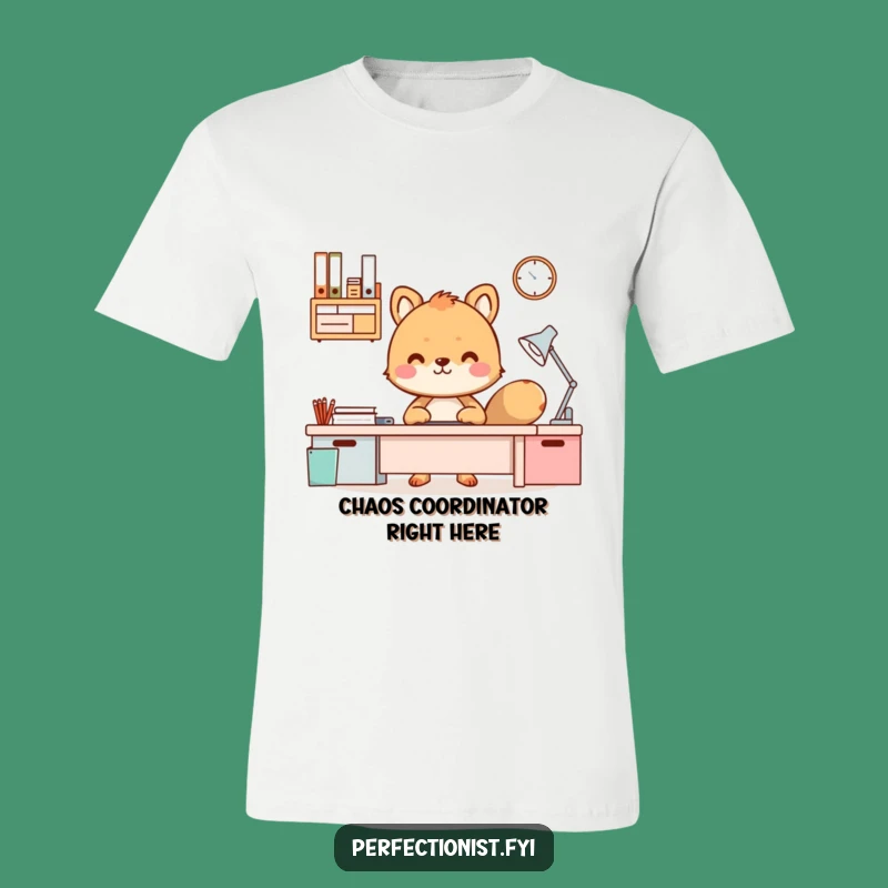 Funny Organized Desk Animal T-Shirt: Celebrate a Tidy Workspace, Hilarious Funny Gift