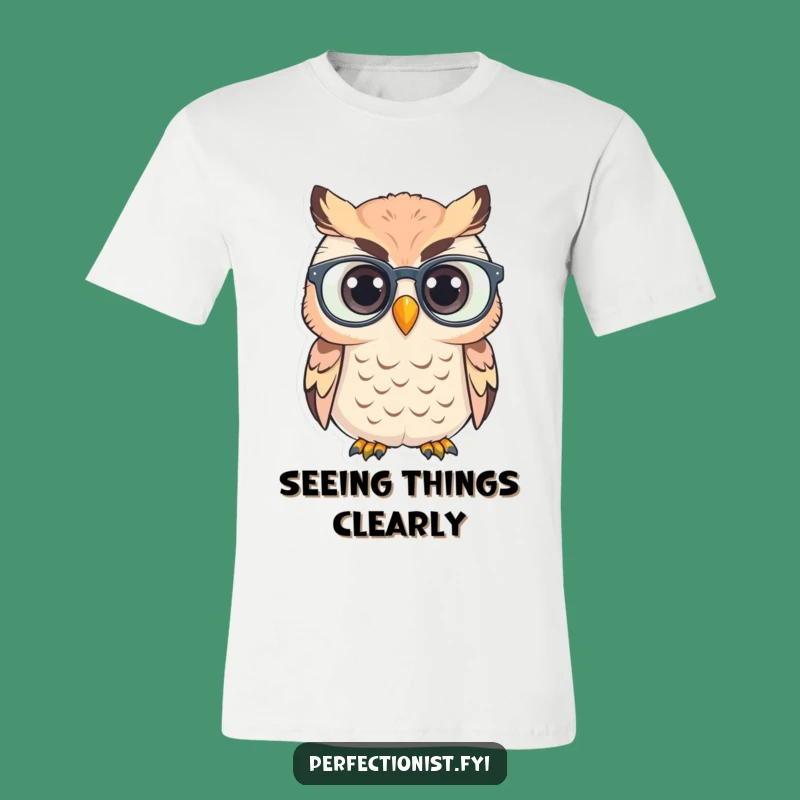 Funny Owl Polishing T-Shirt: Scholarly Style & Humor, Ideal Funny Gift