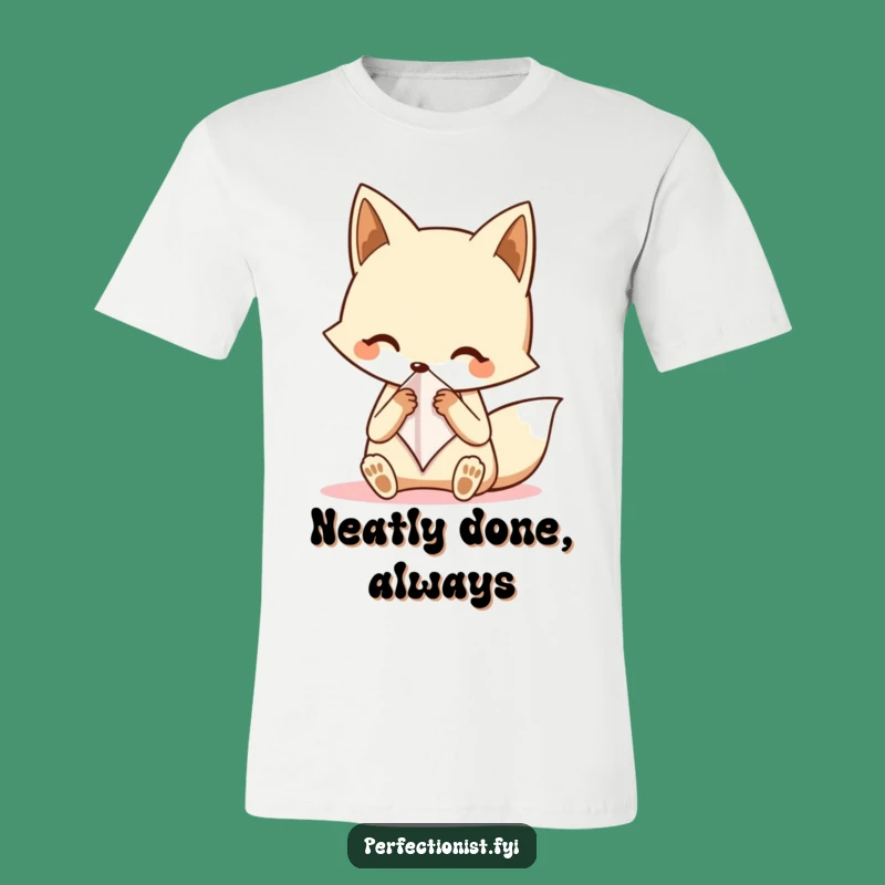 Funny Fox Folding Hankerchief T-Shirt - Hilarious Gift for the Tidy!