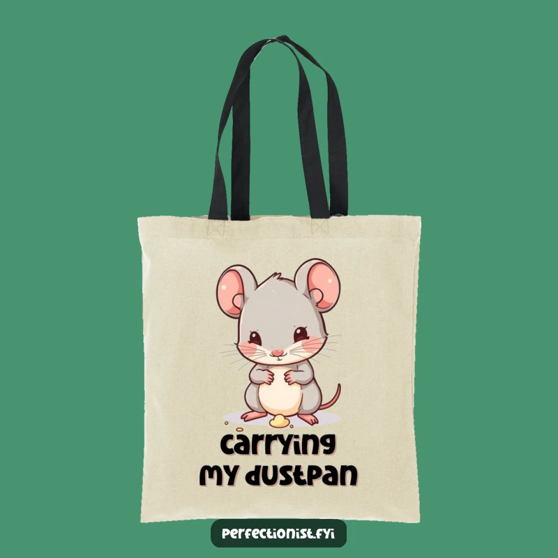 Funny Kawaii Mouse Tote Bag: Carry Your Essentials with Hilarious Tidiness!