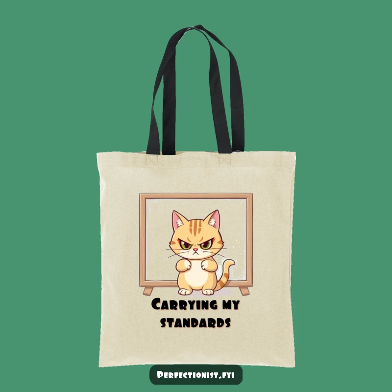 Funny Cat Decorator Tote Bag, Stylish Organizer