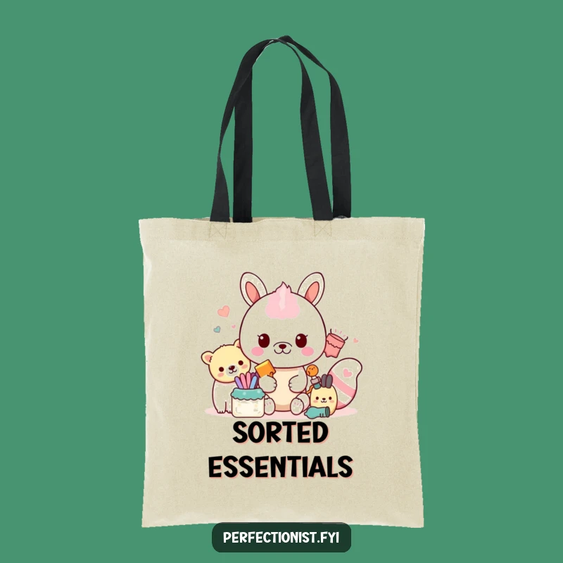 Funny Meticulous Tote Bag: Color Organizing Animal, Practical Funny Gift