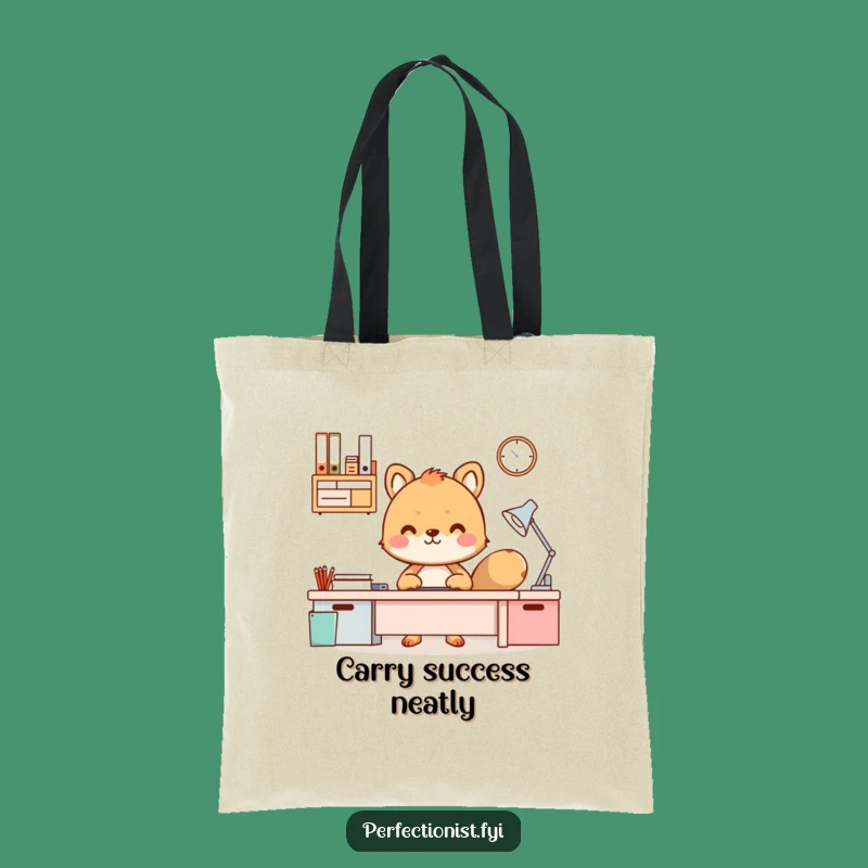 Funny Organized Desk Animal Tote Bag: Carry Your Tidy Habits, Perfect Funny Gift