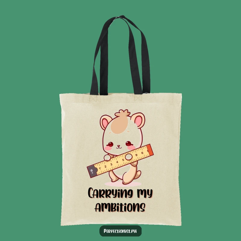 Funny Tote Bag: Measuring Animal - Your Hilarious and Handy Gift for Precise People!