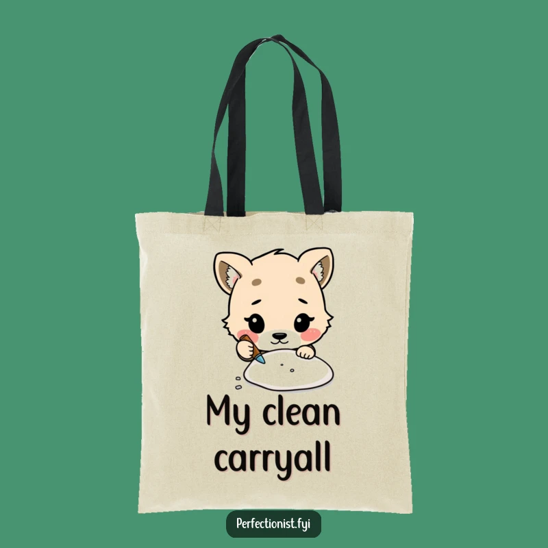 Funny Tote Bag - Meticulous Animal Dust Cleaner - Eco-Friendly Gift