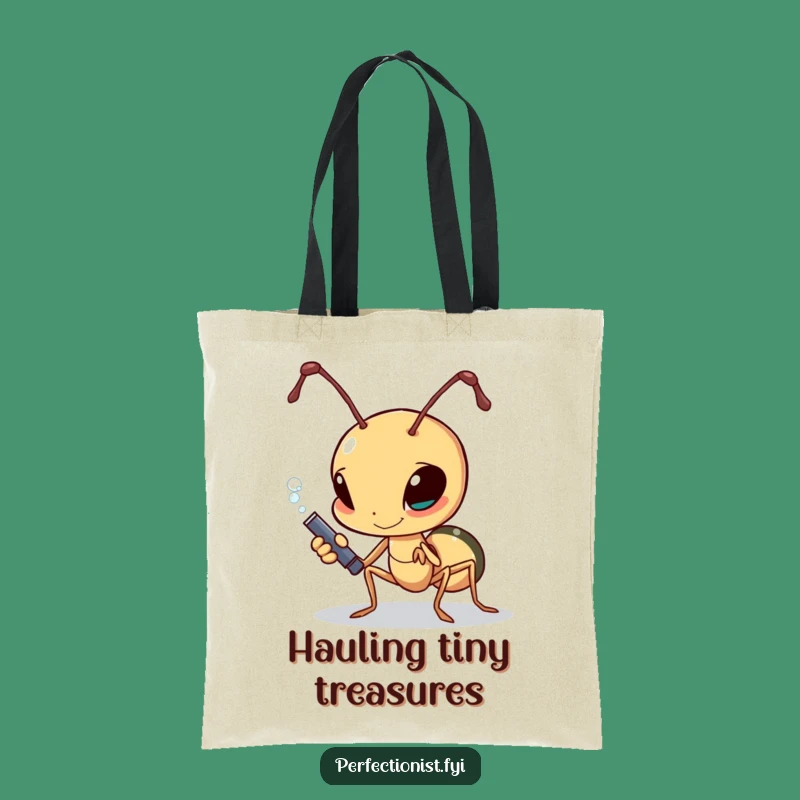 Funny Ant Sugar Tote Bag: Determined Polisher, Practical Funny Gift!