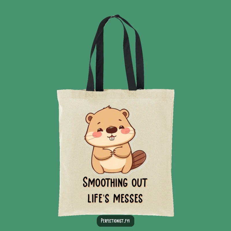 Funny Beaver Tote Bag - Carry Your Essentials with Meticulous Humor!